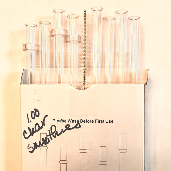 Lot of 7 NEW boxes of 11” Dakoufish Reusable Tumbler Straws w/Cleaner Brush - Picture 7 of 13